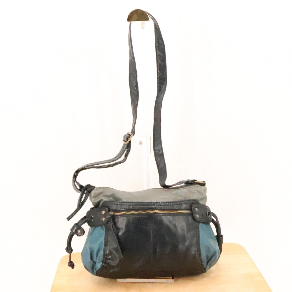 Y2K Colorblock Crossbody Bag Womens Faux Vegan Leather